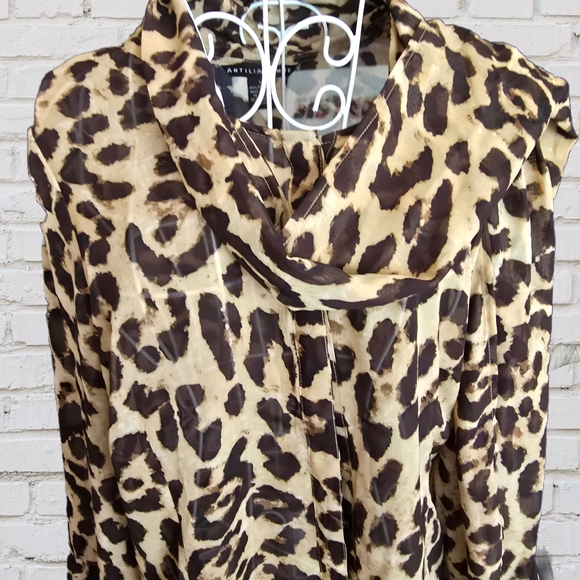 Antilia Femme Leopard Print Cape Jacket - Picture 5 of 6